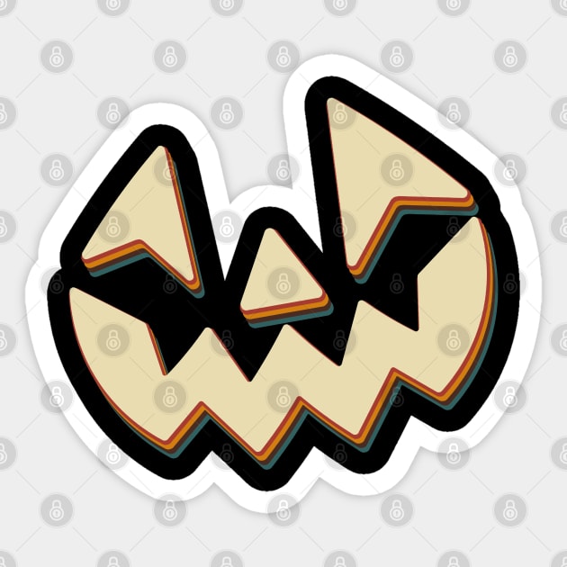 Retro Vintage Halloween Pumpkin Sticker by Daytone